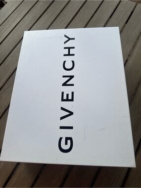 Givenchy Large Empty Boot Shoe Box Only With Lid White Designer Storage